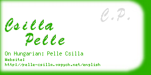 csilla pelle business card